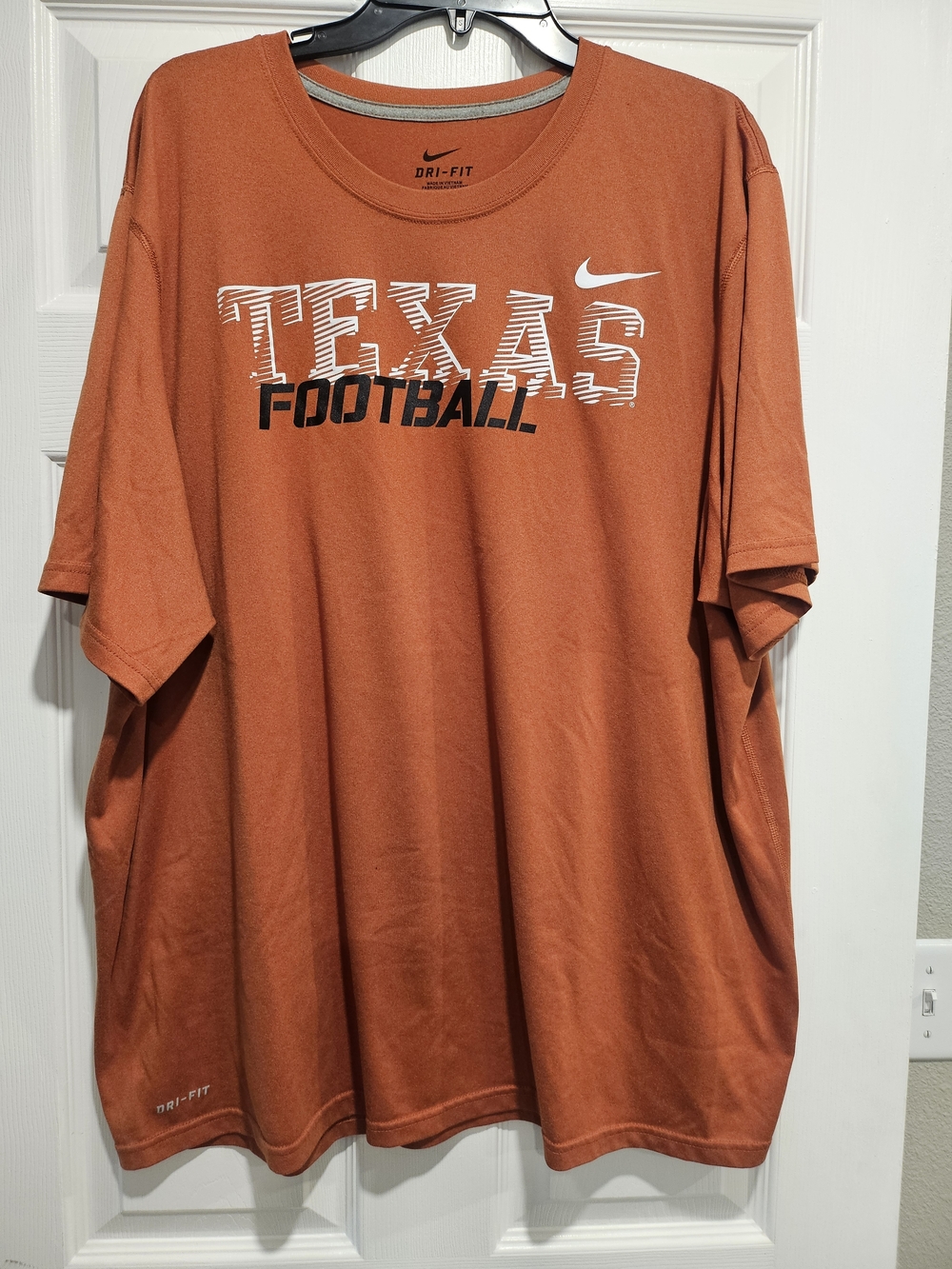Nike Orange 'Texas Football' Dri-FIT Short Sleeve Tee 2XL
